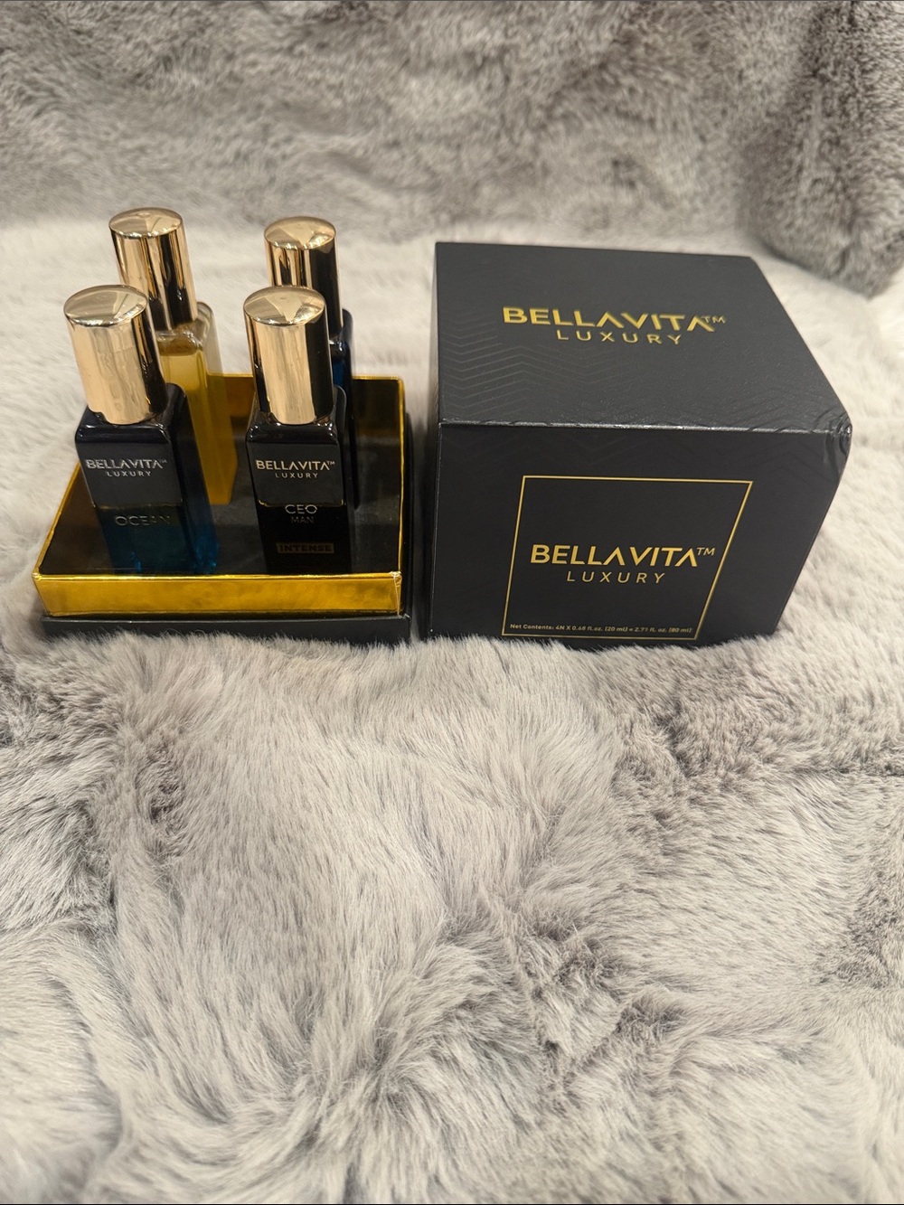 Bella Vita Luxury Man Collection Fragrance Gift Set 4x20ml Like New